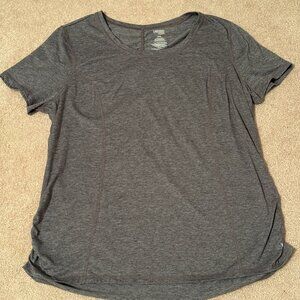 Danskin Now Loose Heather Gray Dri More Shirt, Size 1X